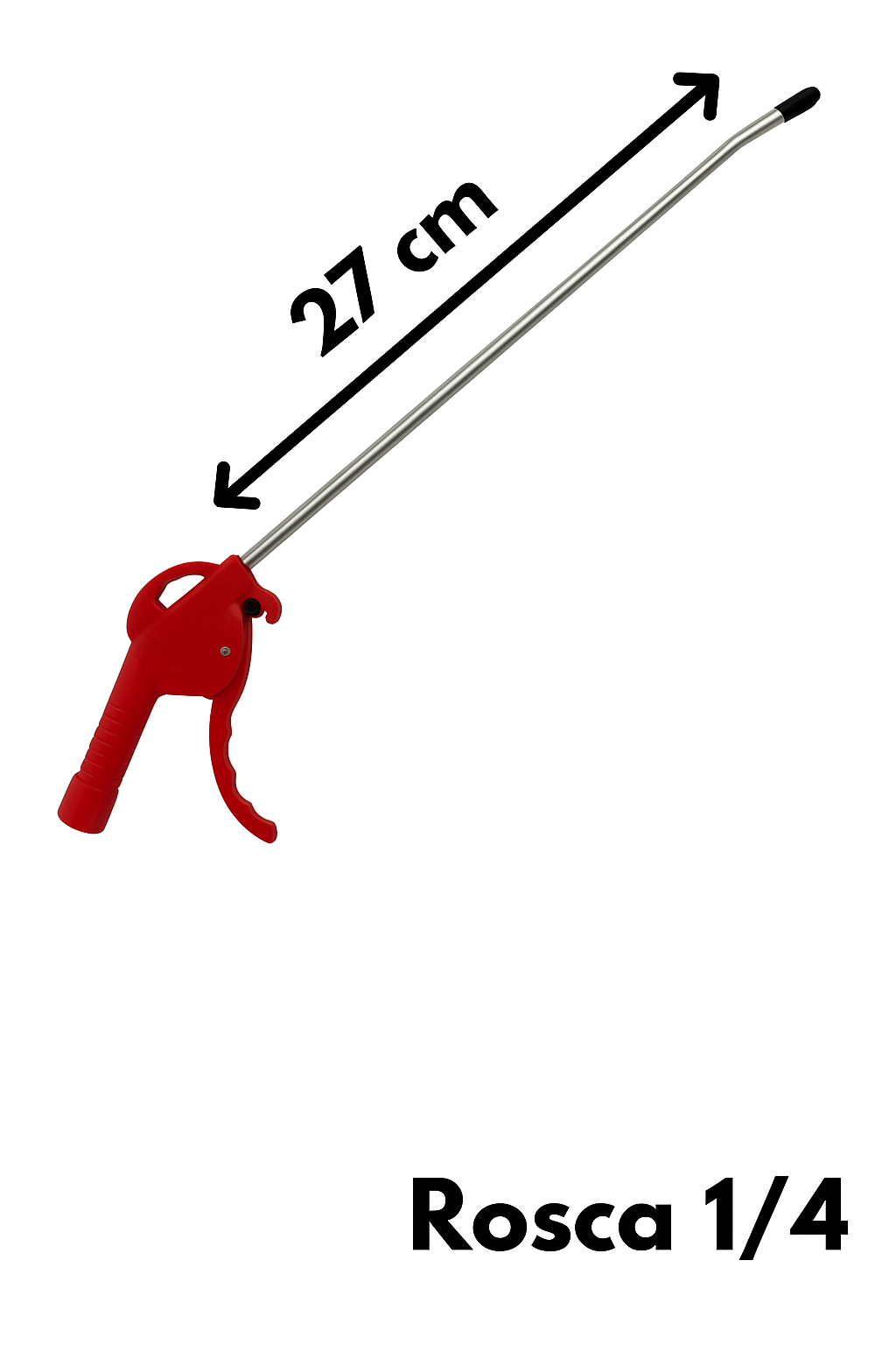 Pistola de ar c/ gatilho bico comprido