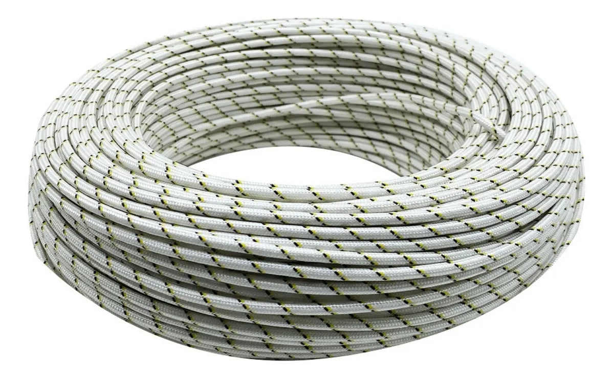 Fio Alta Temperatura Silicone com Malha fibra de vidro 4mm