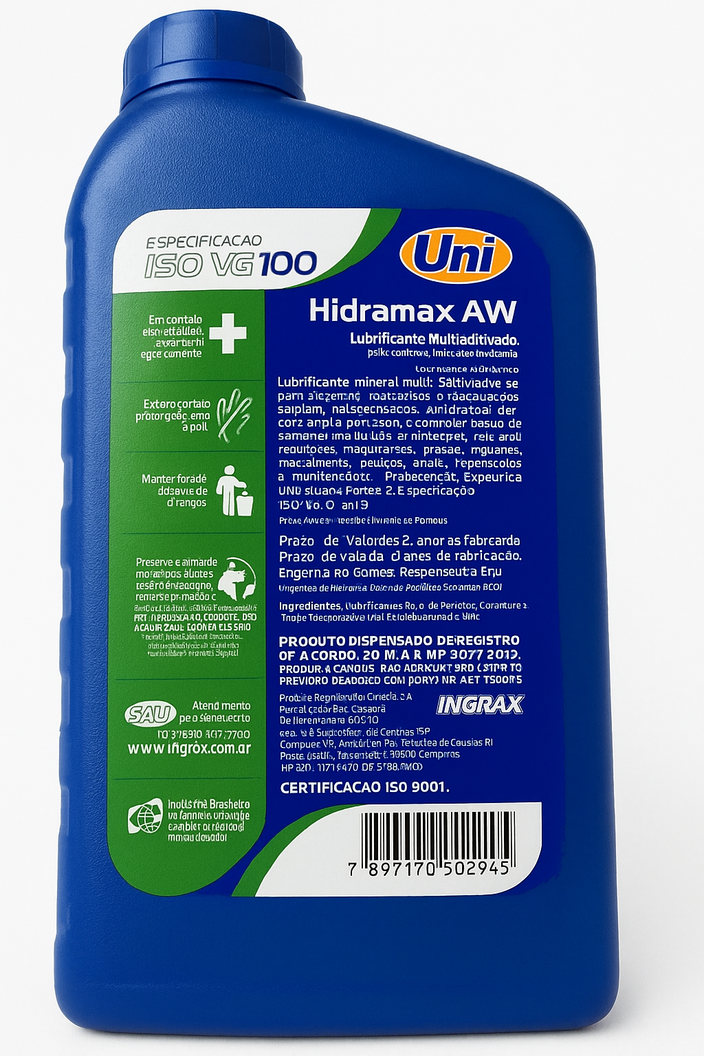 Óleo Hidramax AW100 1LT